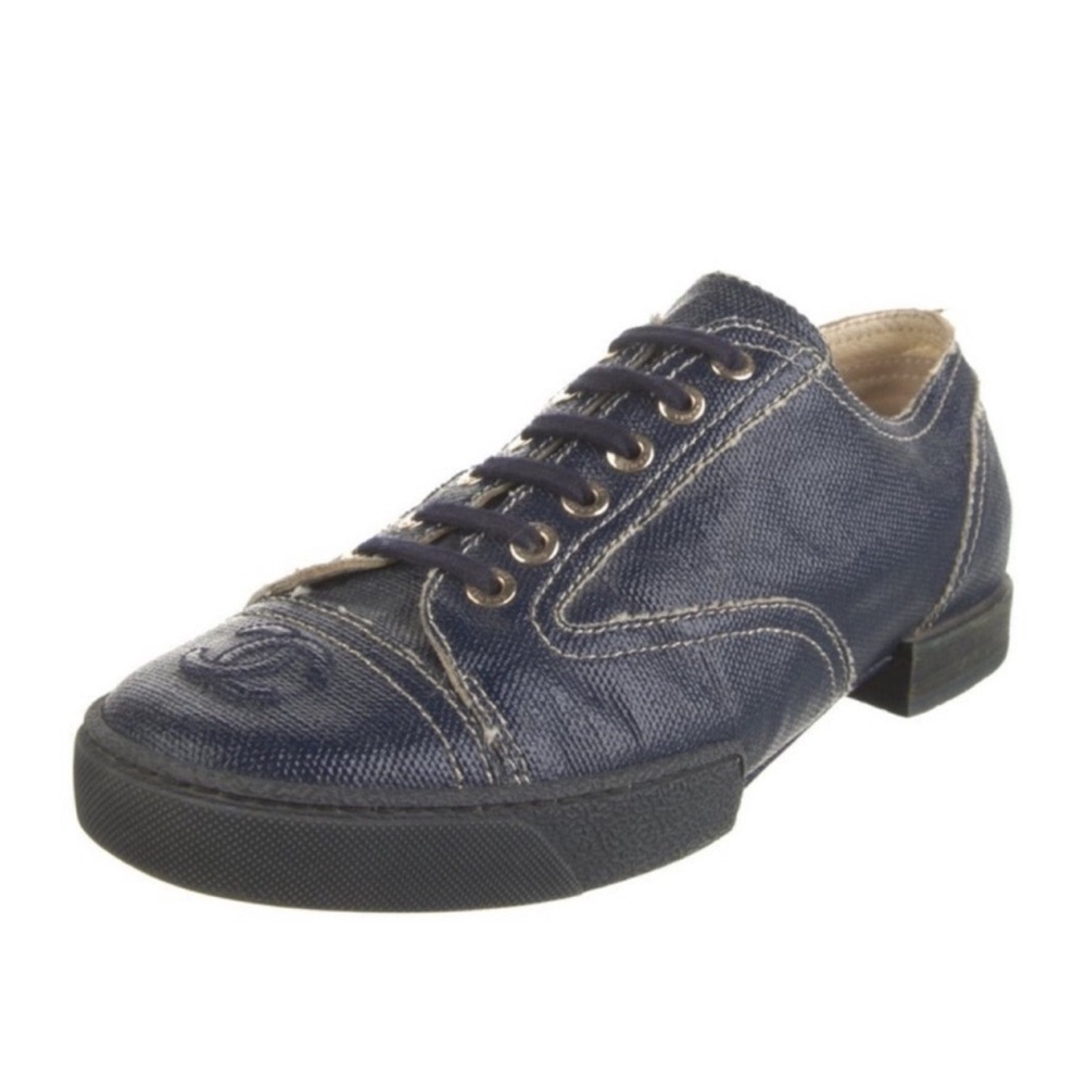 Chanel Vintage CC Interlocking Sneakers Size 38 - Picture 3 of 6